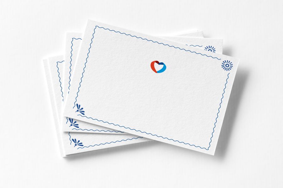 Corporate stationery set mockup at white textured paper backgrou
